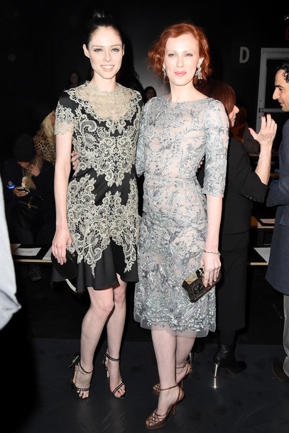 Coco Rocha & Karen Elson @ Marchesa 