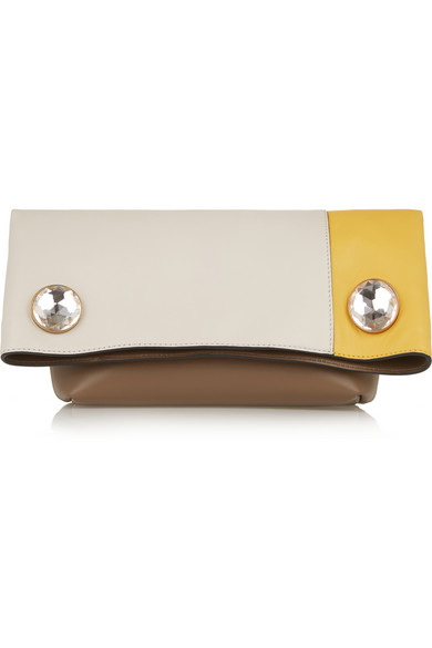 Clutch Marni με κρύσταλλα Swarovski στο κούμπωμα