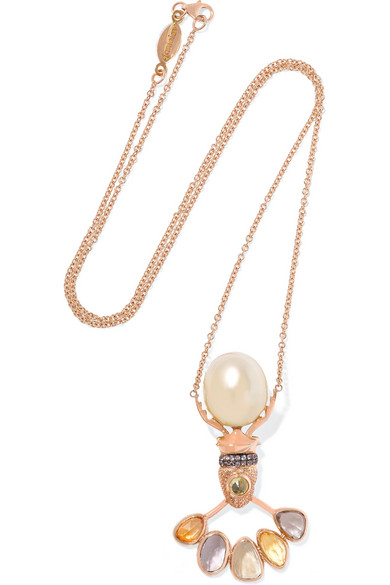 Daniella Villegas, The Sun King necklace, 18K