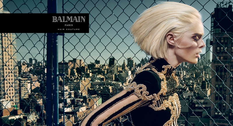 Η Coco Rocha μεταμορφώνεται σε platinum blonde για τον Balmain