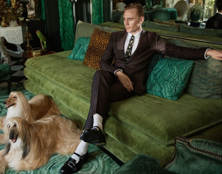 Ο Tom Hiddleston στη νέα καμπάνια του Gucci