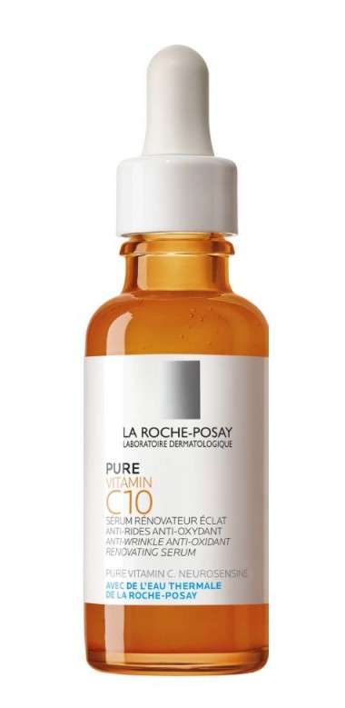 Αντιοξειδωτικός ορός Pure VitaminC 10 με 10% βιταμίνη C που μειώνει τις ρυτίδες, βελτιώνει τον τόνο και αποκαθιστά τη λάμψη του ευαίσθητου δέρματος, La RochePosay.