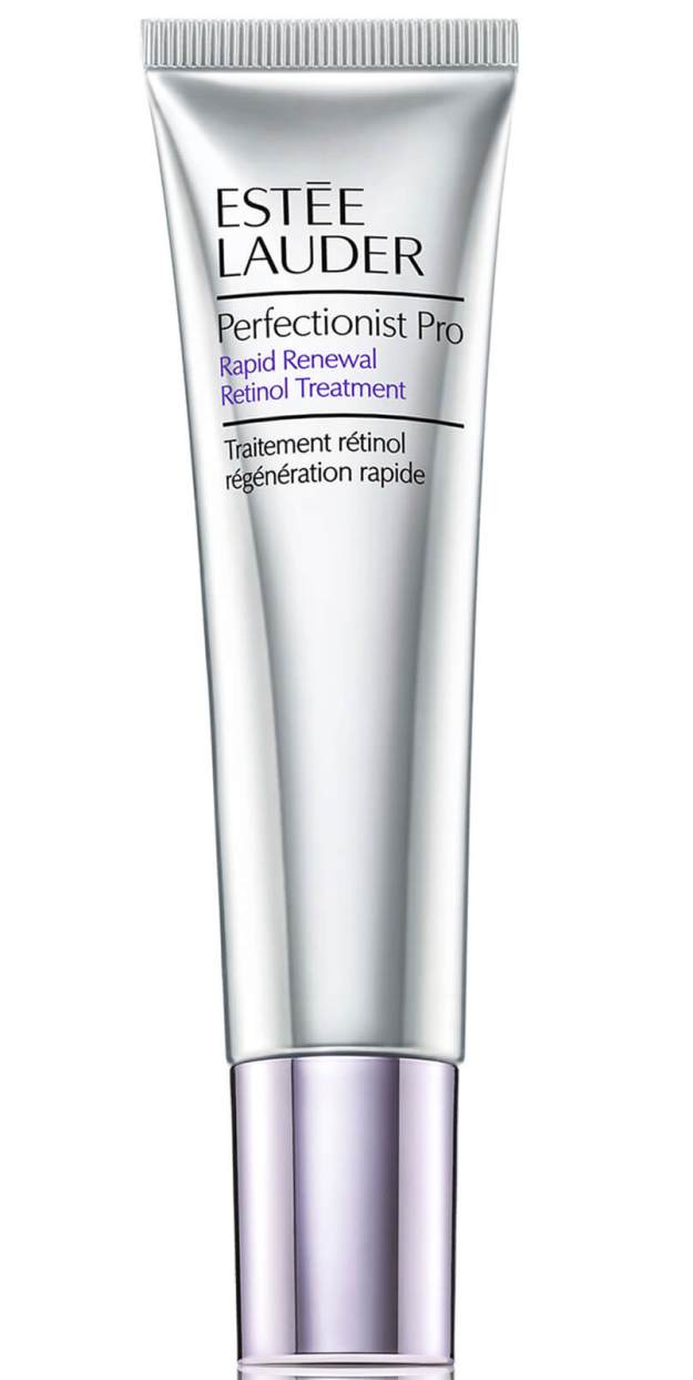 Ορός επιδιόρθωσης Perfectionistpro Rapid Renewal RetinolTreatment που συνδυάζει καθαρή ρετινόλη με τεχνολογία ενίσχυσης του κολλαγόνου που μειώνει την εμφάνιση λεπτών γραμμών-ρυτίδων και χαρίζει πιο λαμπερή εμφάνιση, Estée Lauder.