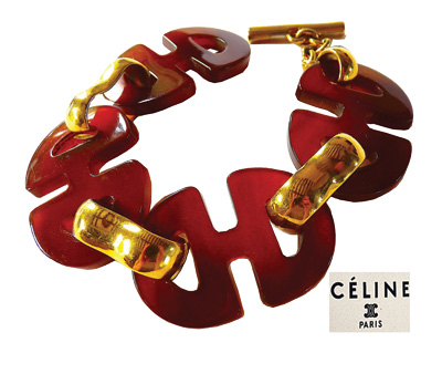 Vintage κολιέ Celine της δεκαετίας του ΄70