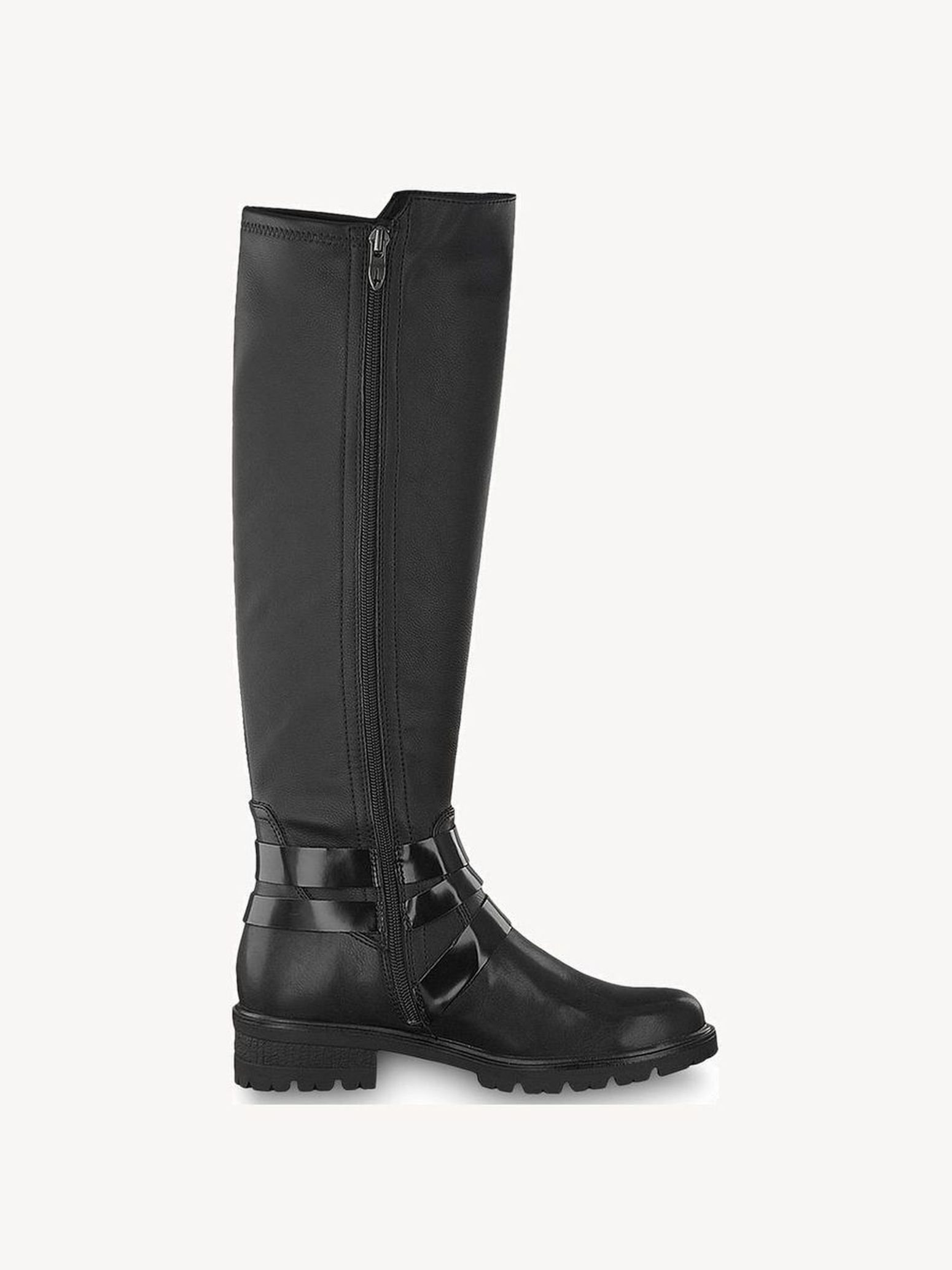 Flat biker boots, TAMARIS