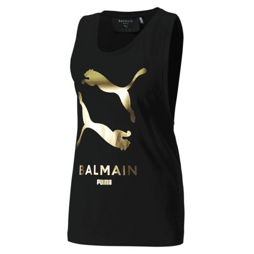 Αμάνικο top με χρυσό λογότυπο, BALMAINxPUMA