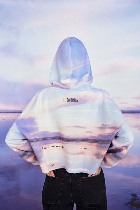 Hoodie με κουκούλα, NATIONAL GEOGRAPHIC X BERSHKA