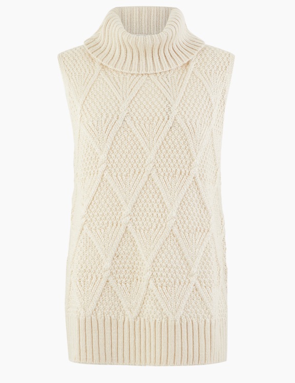 Αμάνικο πουλόβερ με όρθιο γιακά  , MARKS & SPENCER