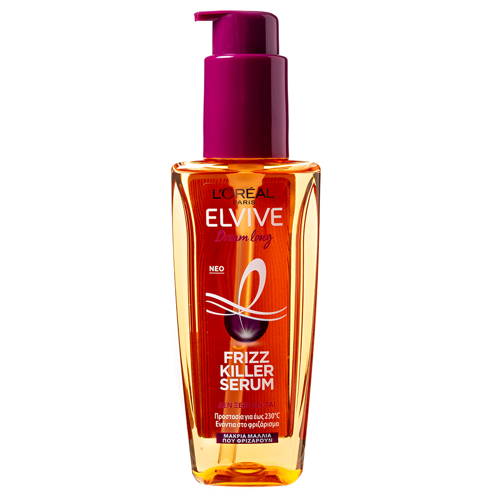 Elvive Frizz Killer
Serum που
καταπολεμάει το
φριζάρισμα,
L’Oréal Paris.
(Hondos Center).