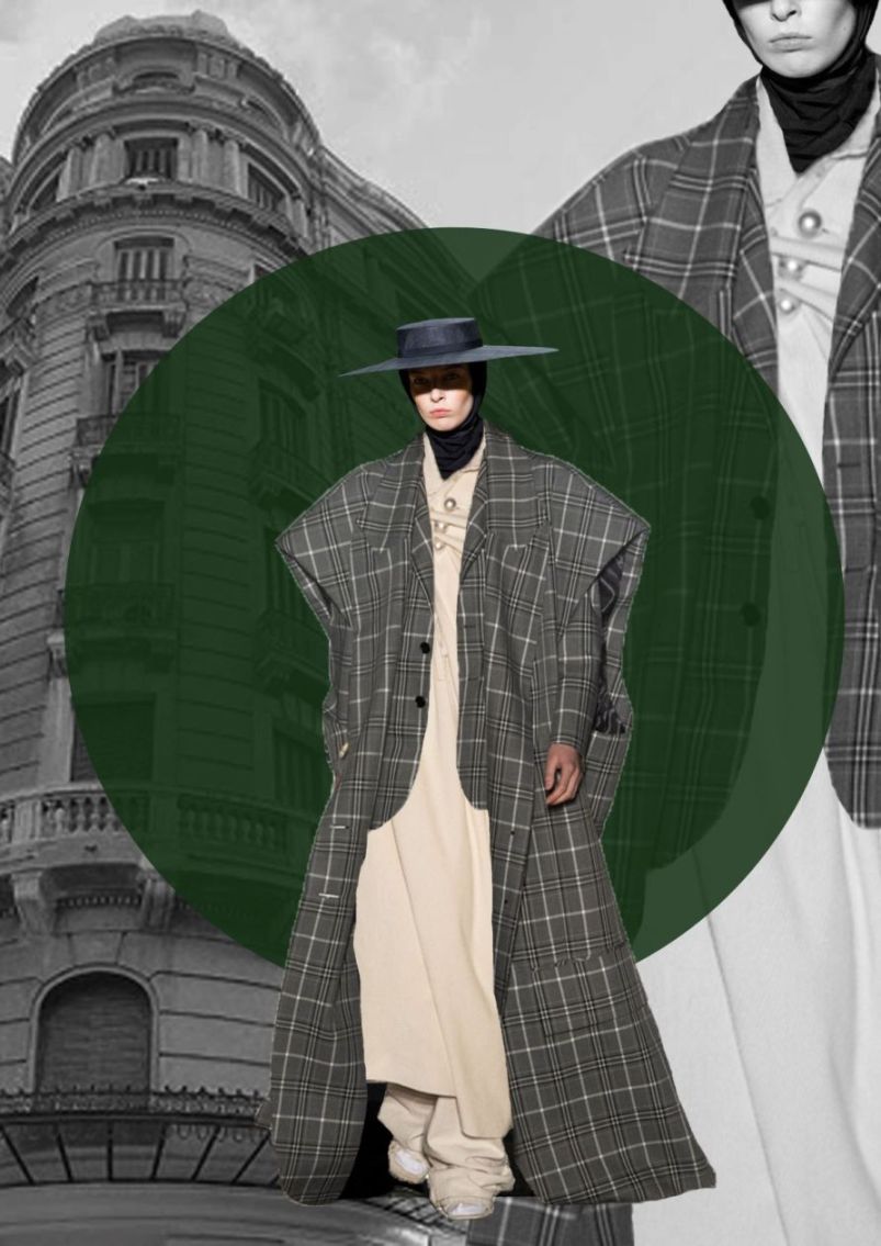 Καπέλο Erdem, oversized παλτό και σύνολο Kimhekim