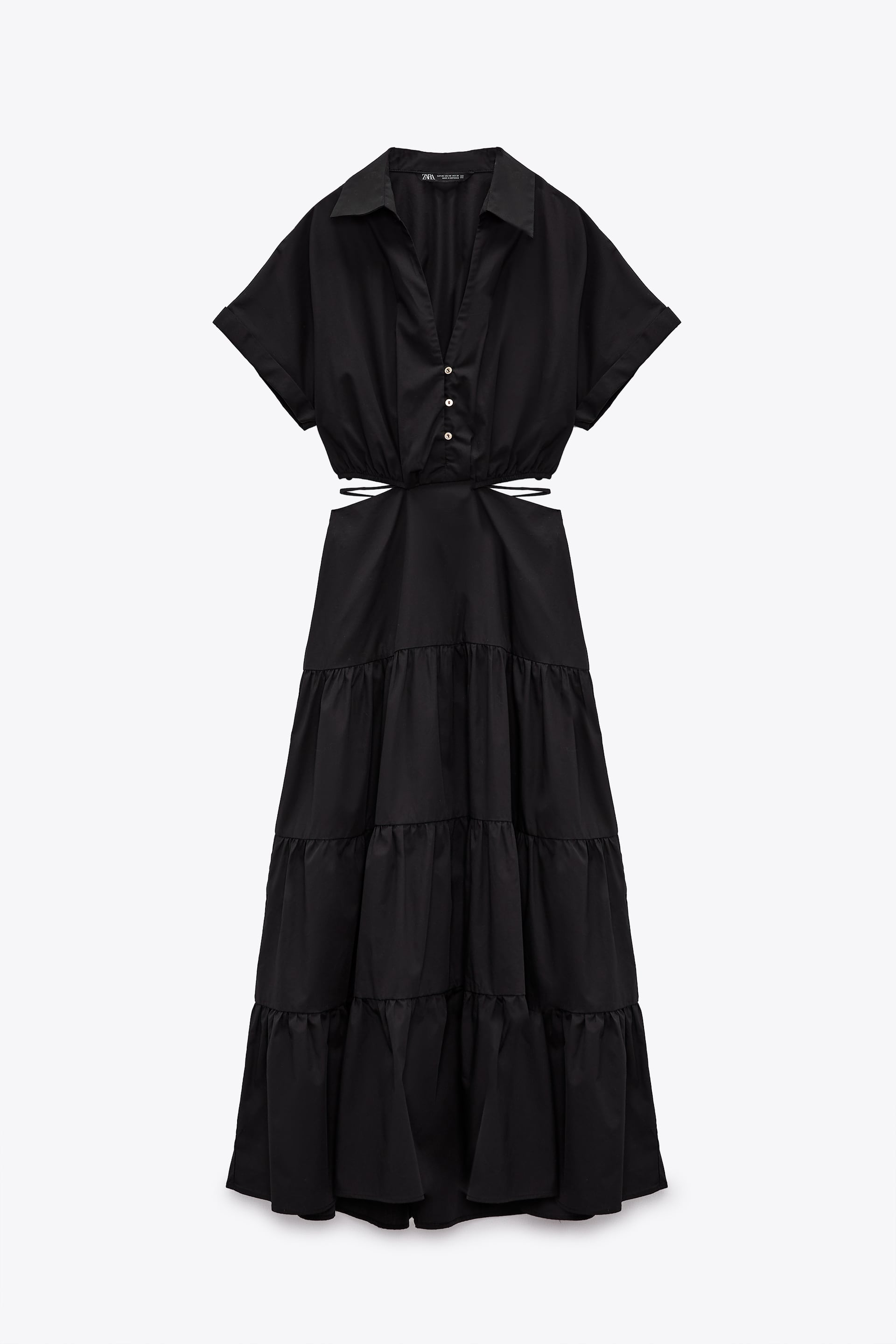 Βαμβακερό shirt dress με cut outs, 39.95€, Zara.