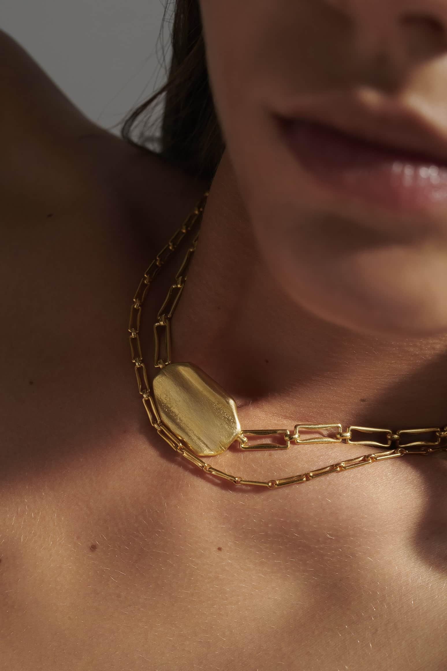 Immortelle Big Koλιέ & Immortelle Hand-Crafted Αλυσίδα