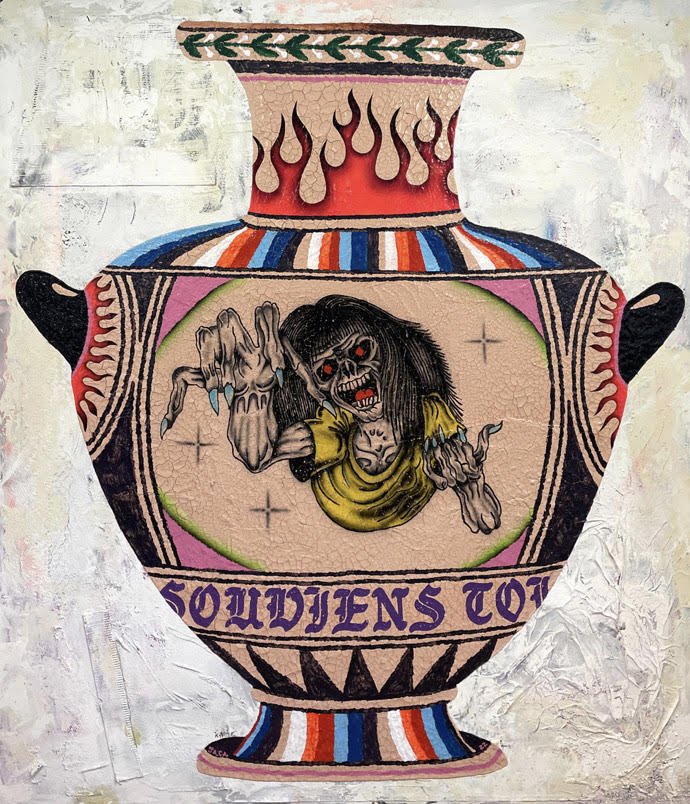 Julien Jaca: Ζωγραφική με tattoo επιρροές