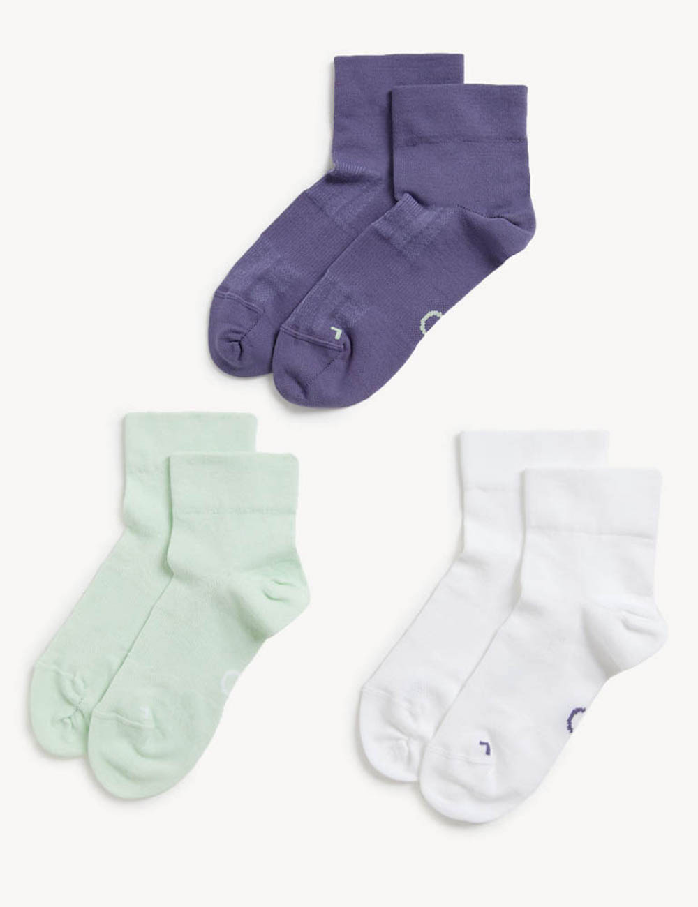 3 ζευγάρια ψηλές κάλτσες με τεχνολογία Freshfeet™ , 12.99€ , Μ&S.