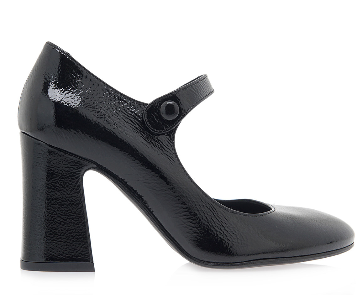 Δερμάτινα Mary Janes με ψηλό τακούνι, 149.95 € , Μade 94 Tsakiris Mallas.