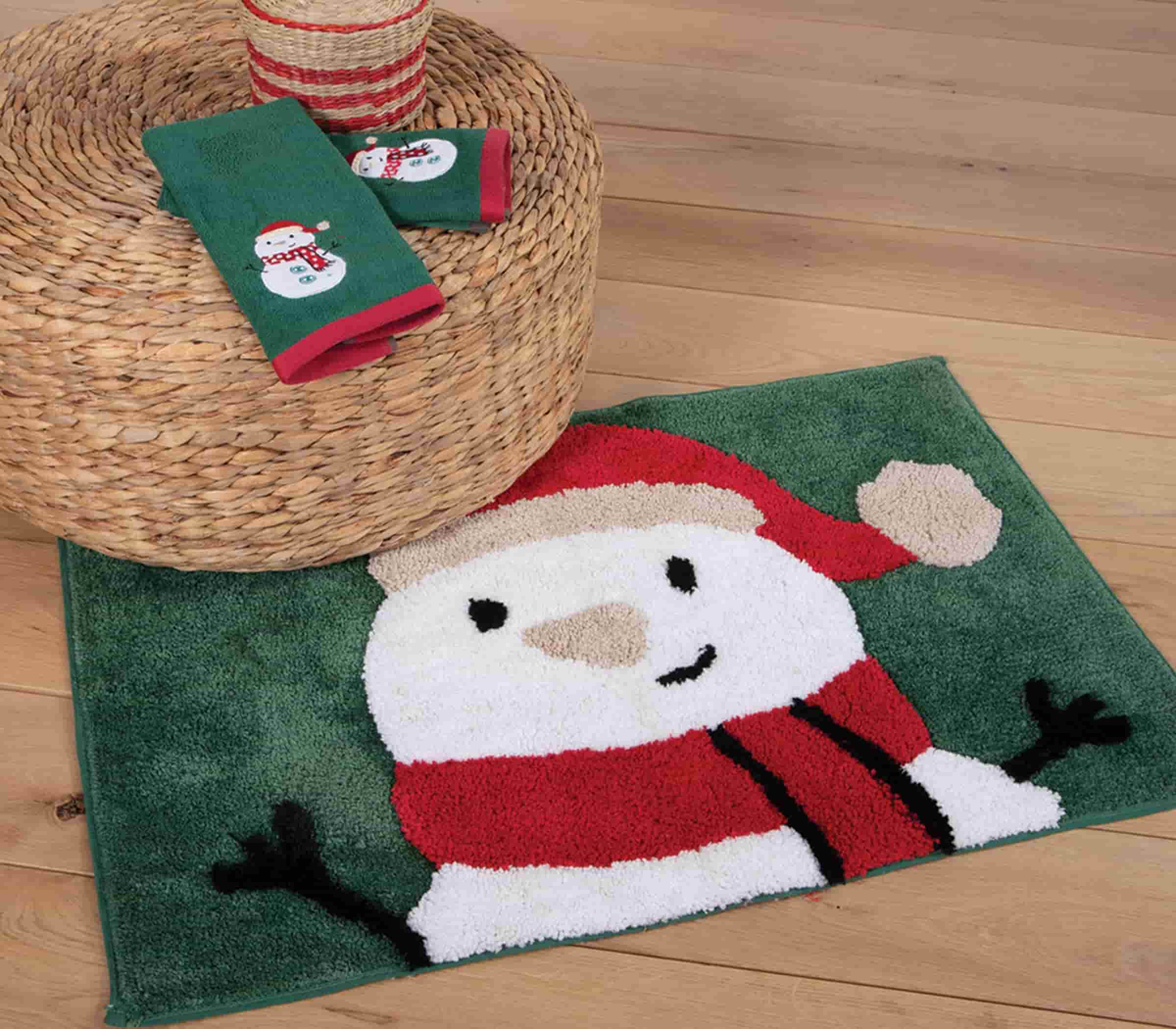 Χαλάκι μπάνιου Happy Snowman, 12.80 €