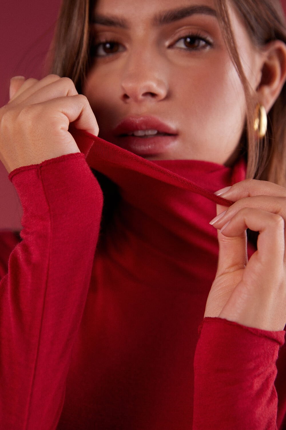 Ιntimissimi, Μπλούζα Ζιβάγκο από Modal και Ultralight Cashmere, 34.90 € 