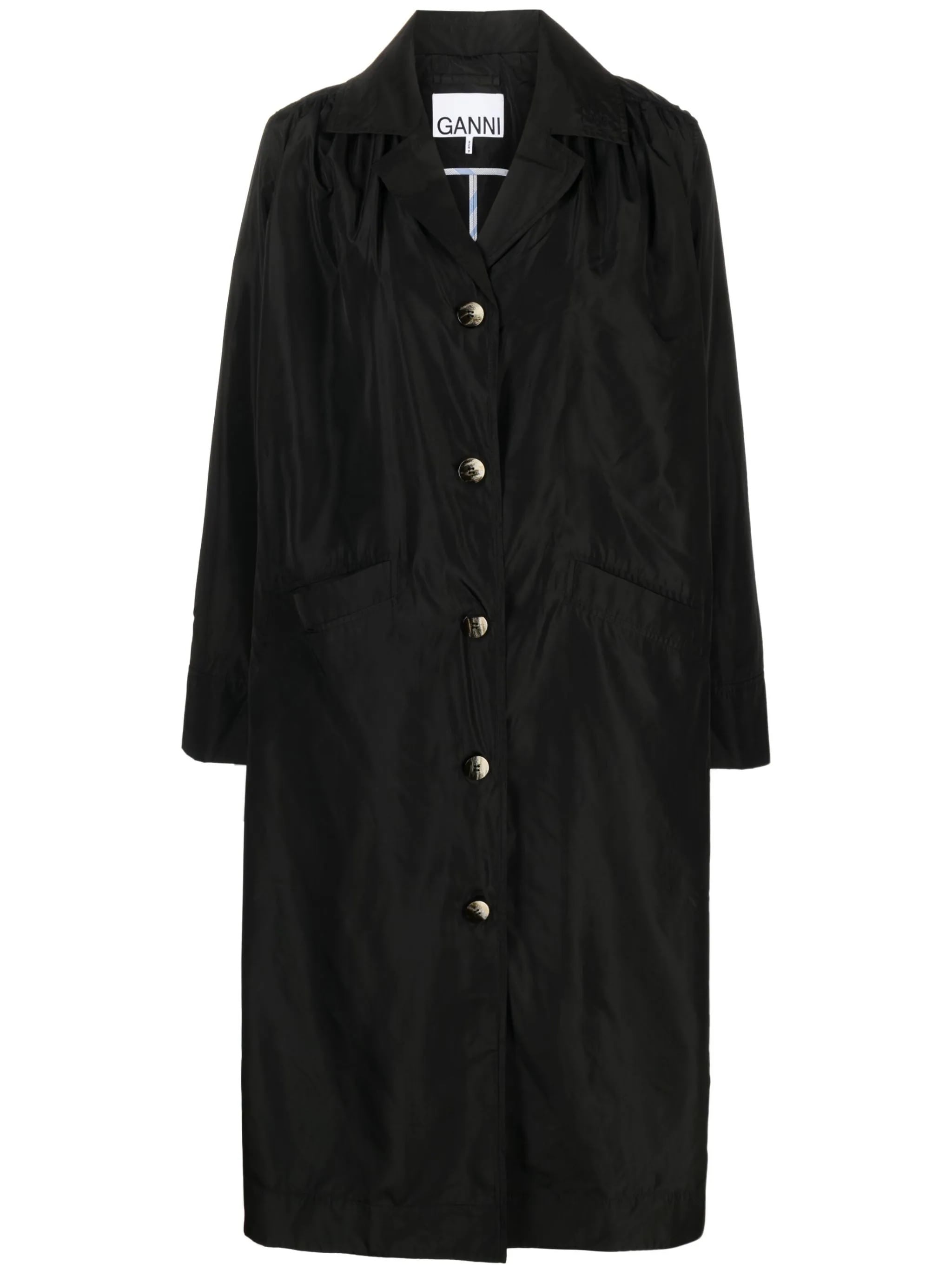 Σατέν πανωφόρι GANNI, 136 € από 340 €, NET-A-PORTER