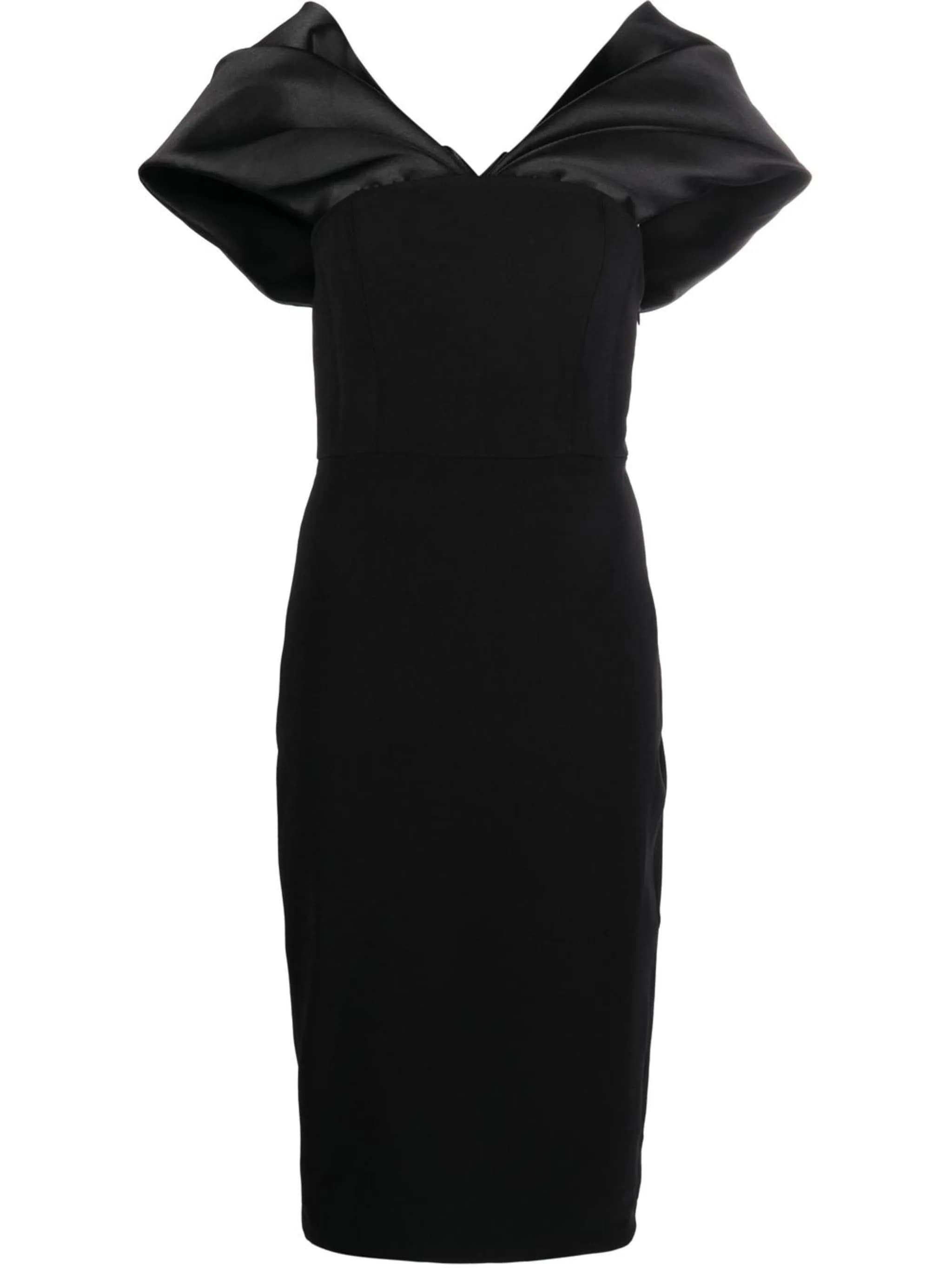 Φόρεμα SOLACE LONDON με σατέν λεπτομέρειες, 212 € από 530 €,  FARFETCH