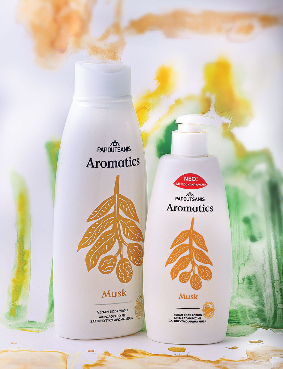 Papoutsanis, Αφρόλουτρο & κρέμα σώματος Aromatics Musk