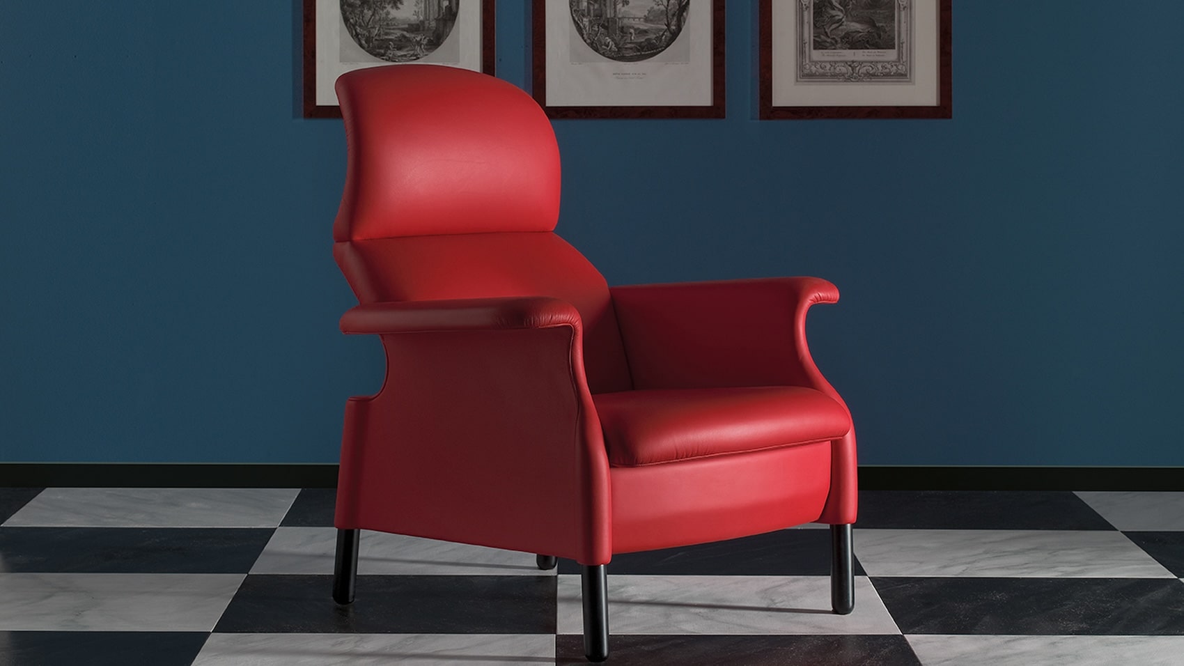 Poltrona Frau,  Η Sanluca Armchair είναι δημιουργημένη από τους Achille & Piergiacomo Castiglioni 