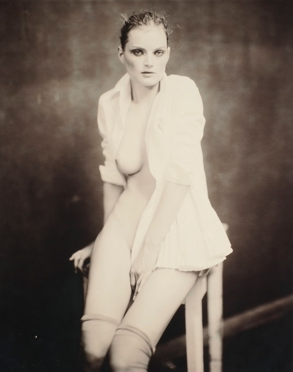 Guinevere van Seenus, Yohji Yamamoto P/E 2005, Paris, 2004