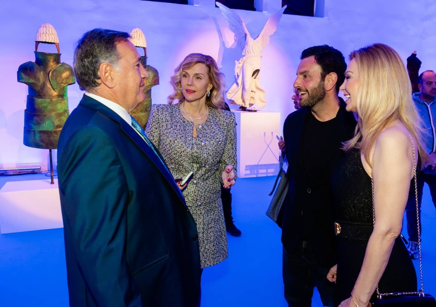 Aπό αριστερά: Σπύρος Καπράλος, Έμη Λιβανίου, Ralph Yazbeck & Τόνια Φουσέκη. 