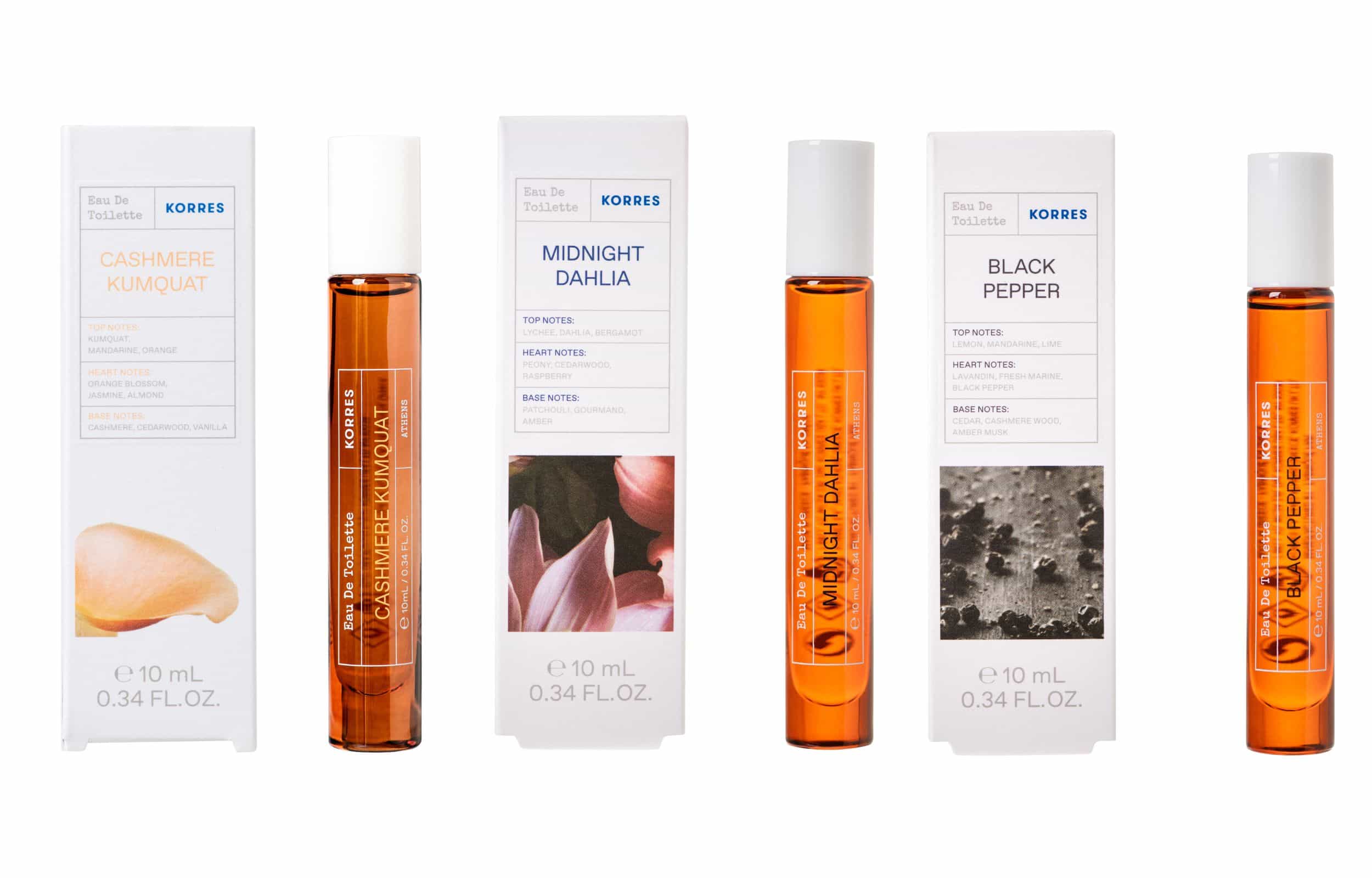 Korres travel-size κολώνιες