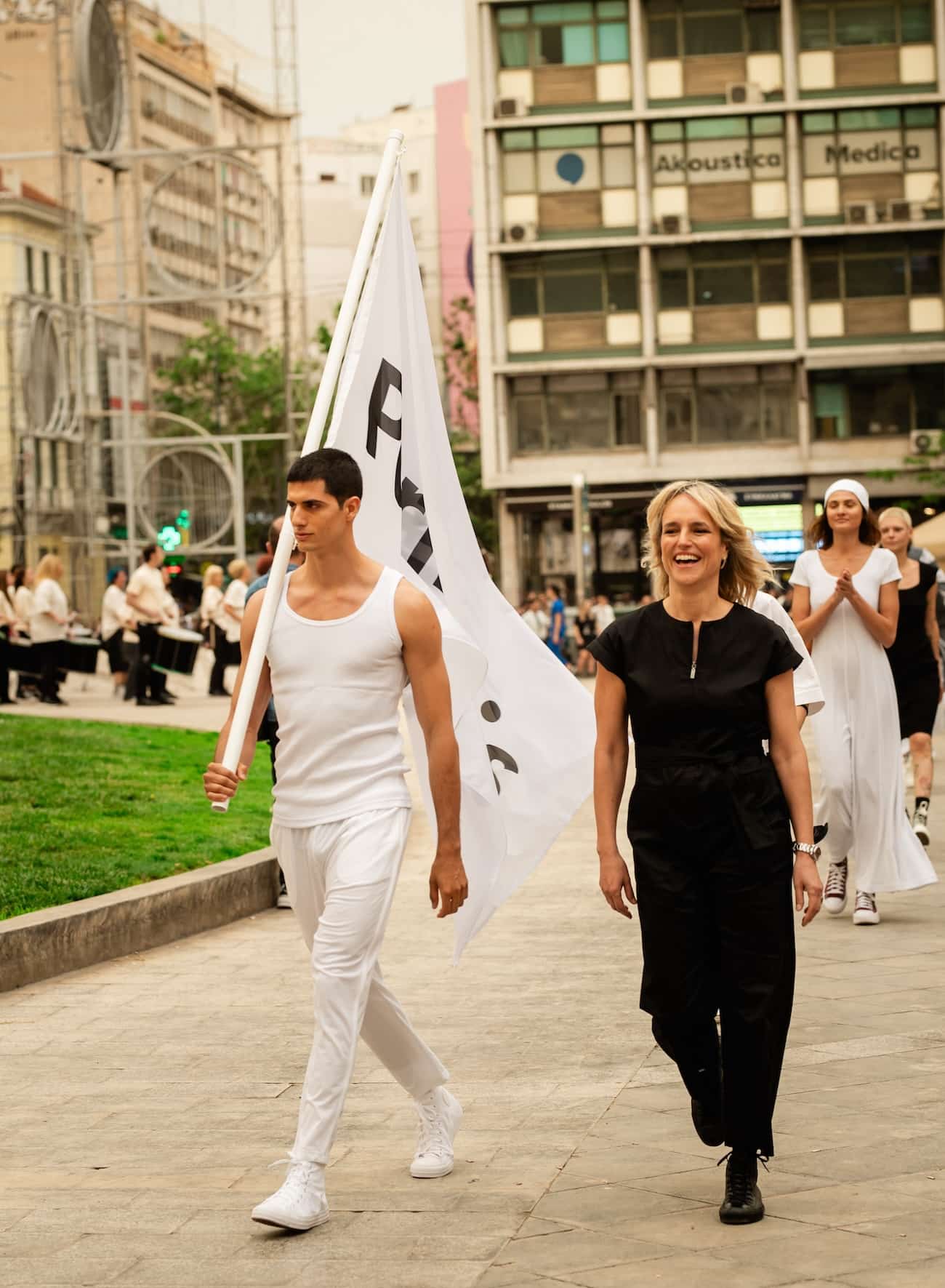Η Ορσαλία Παρθένη στο closing του fashion show 