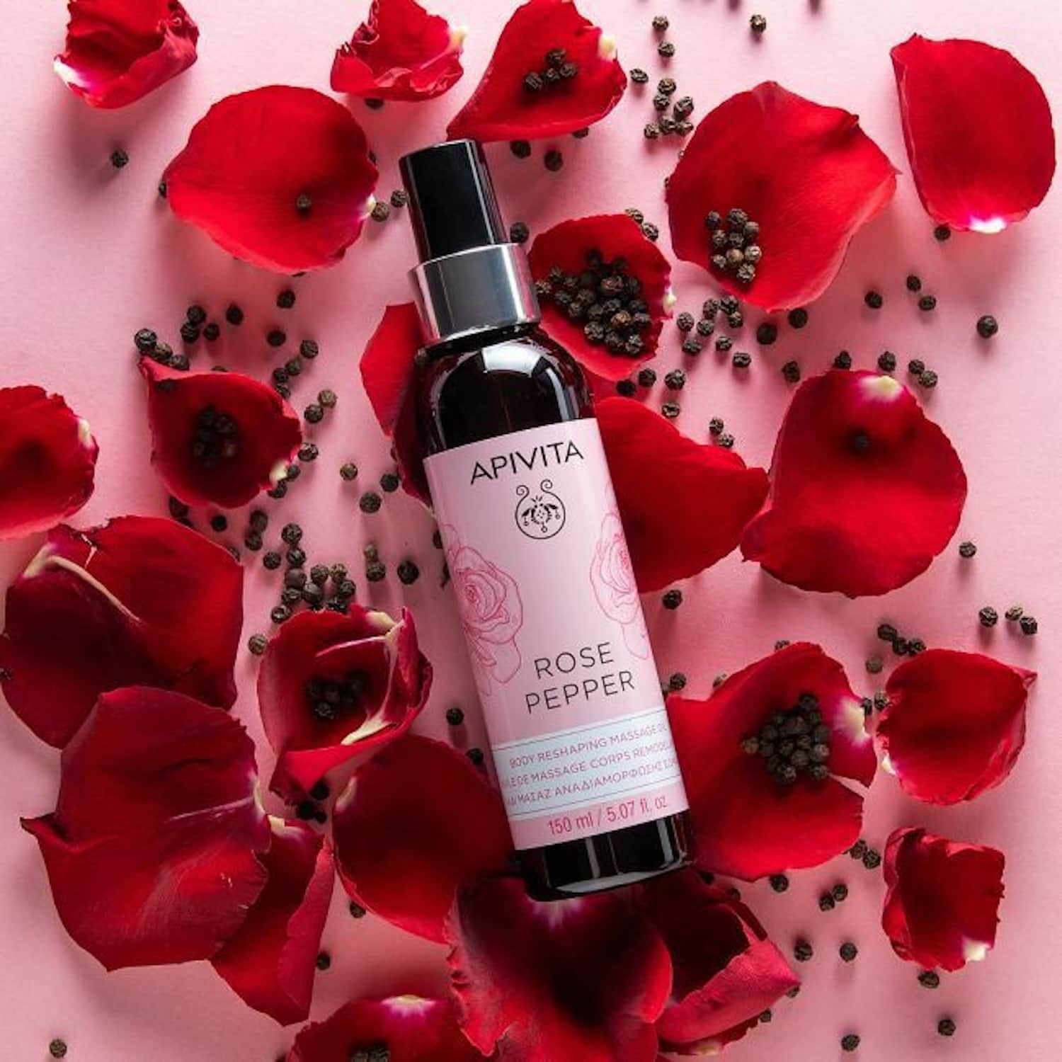 Apivita, Rose Pepper Body Reshaping Masage Oil