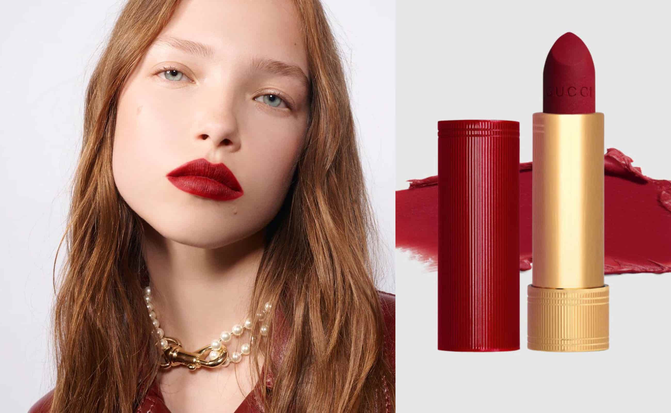 Gucci Beauty: Το πρώτο lipstick του Sabato De Sarno στην απόχρωση Rosso Ancora