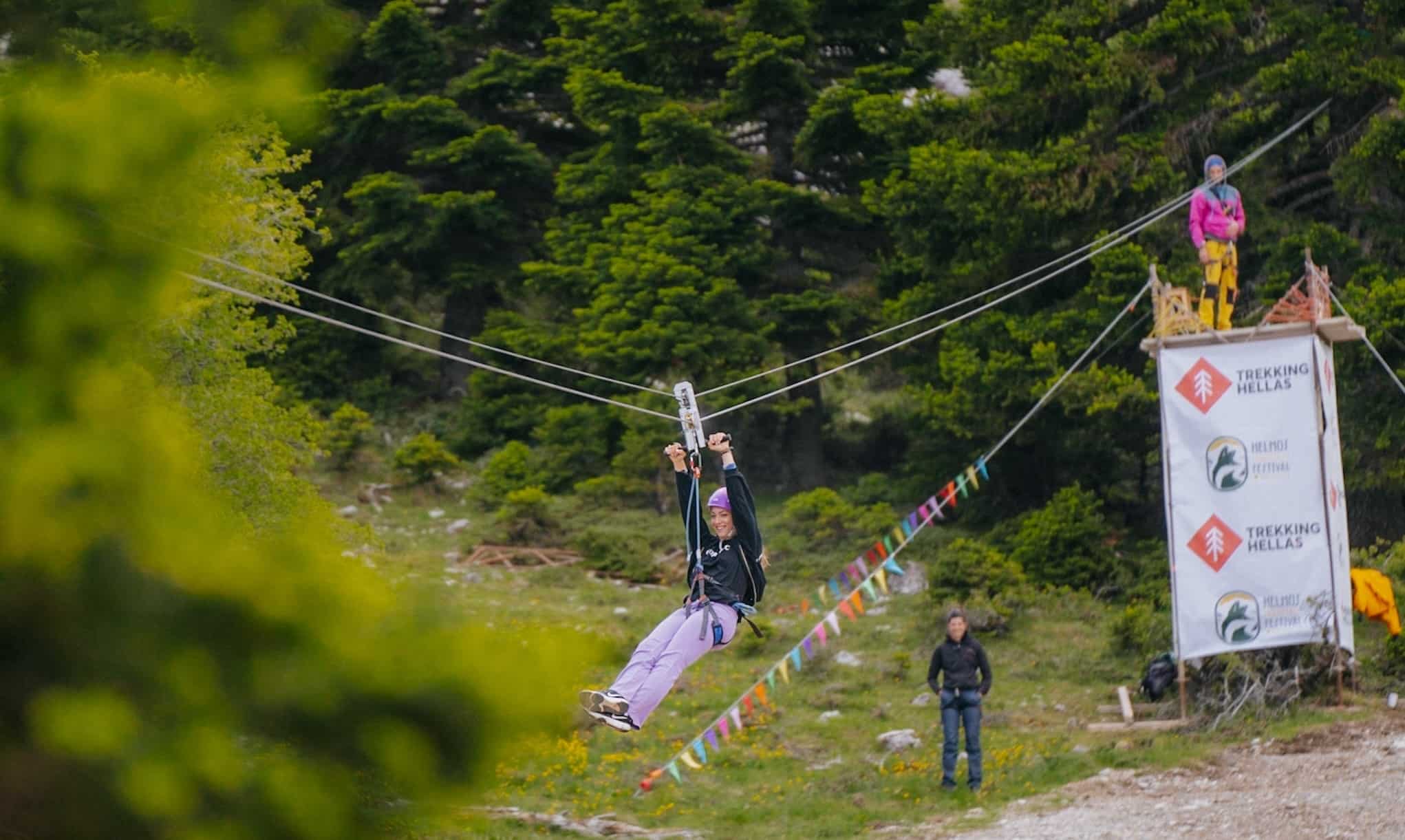 Flying Fox στο Helmos Mountain Festival