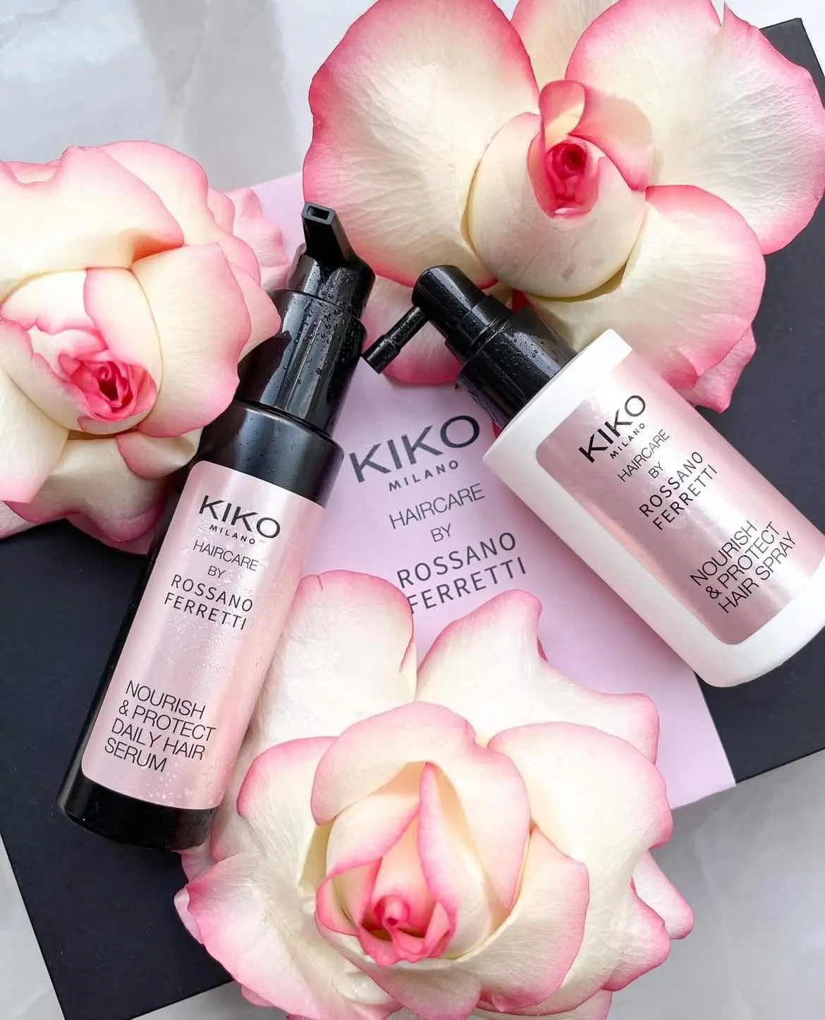 Κiko Milano Haircare by Rossano Ferretti, Nourish & Protect Daily Hair Serum & Hair Spray