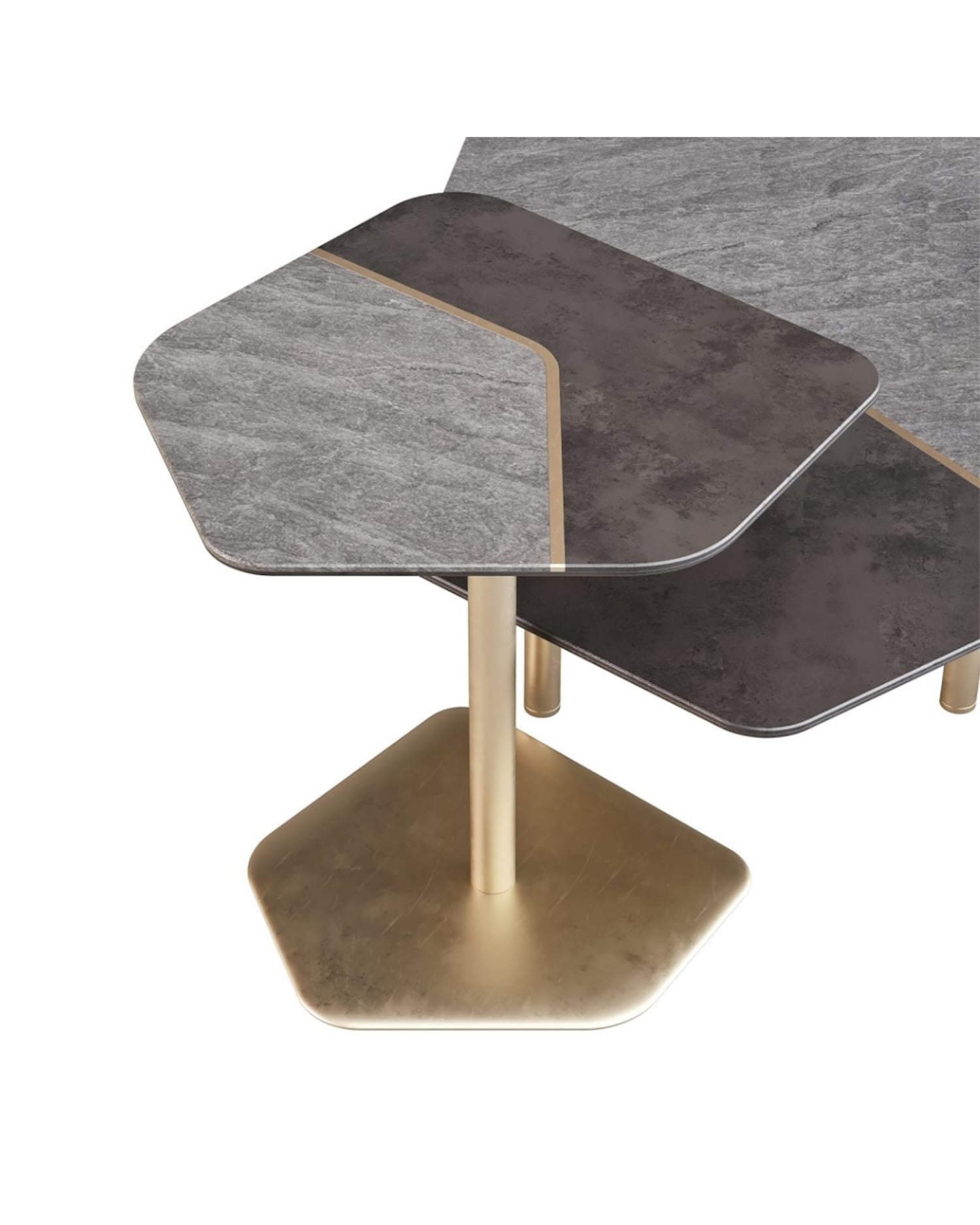Side table «Brink» µε επιφάνεια από γρανίτη και µεταλλική bronze βάση, του Rodolfo Dordoni για την εταιρεία Minotti,
Interni.