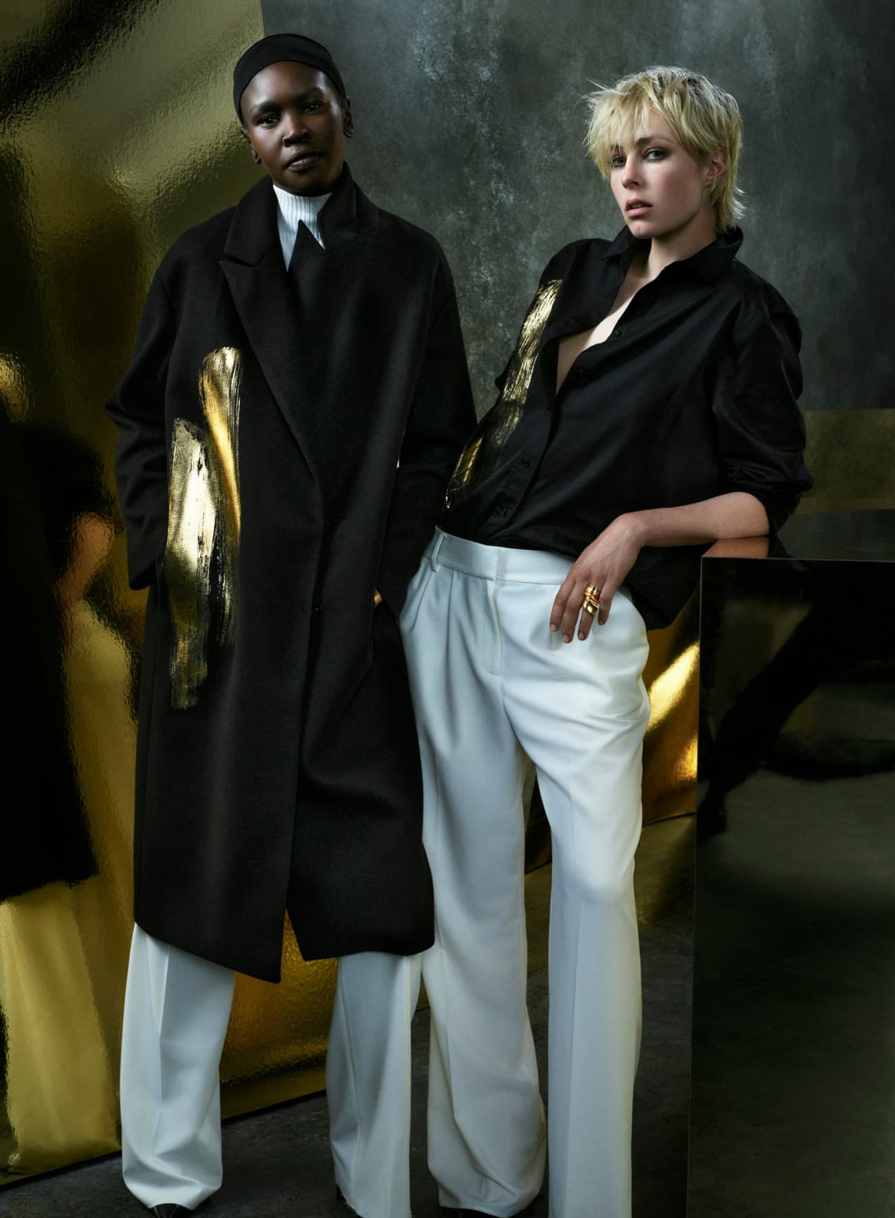 Alek Wek & Edie Campbell