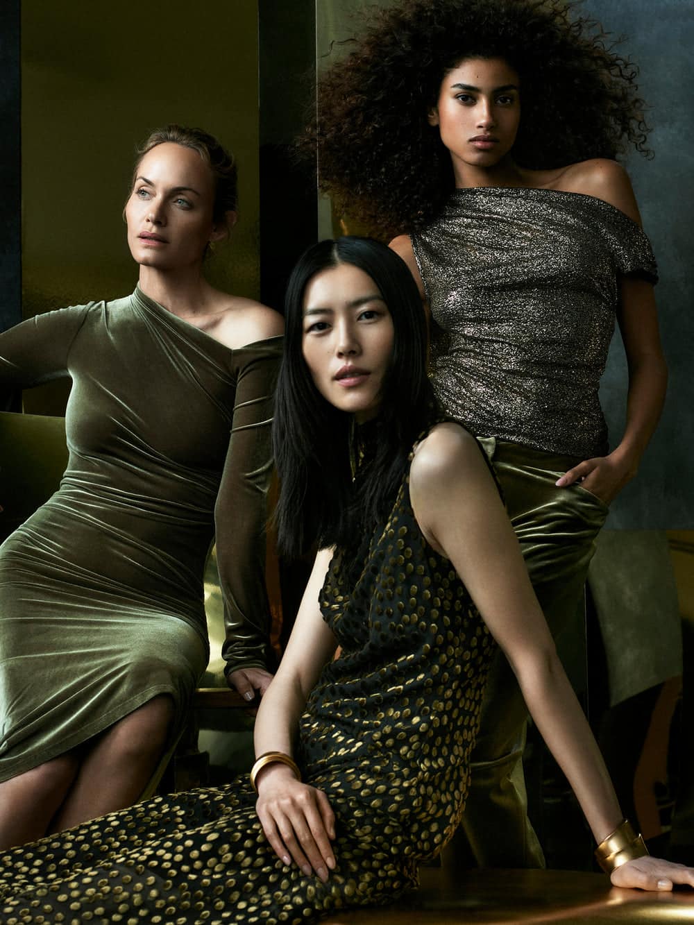 Αmber Valletta, Liu Wen & Imaan Hammam