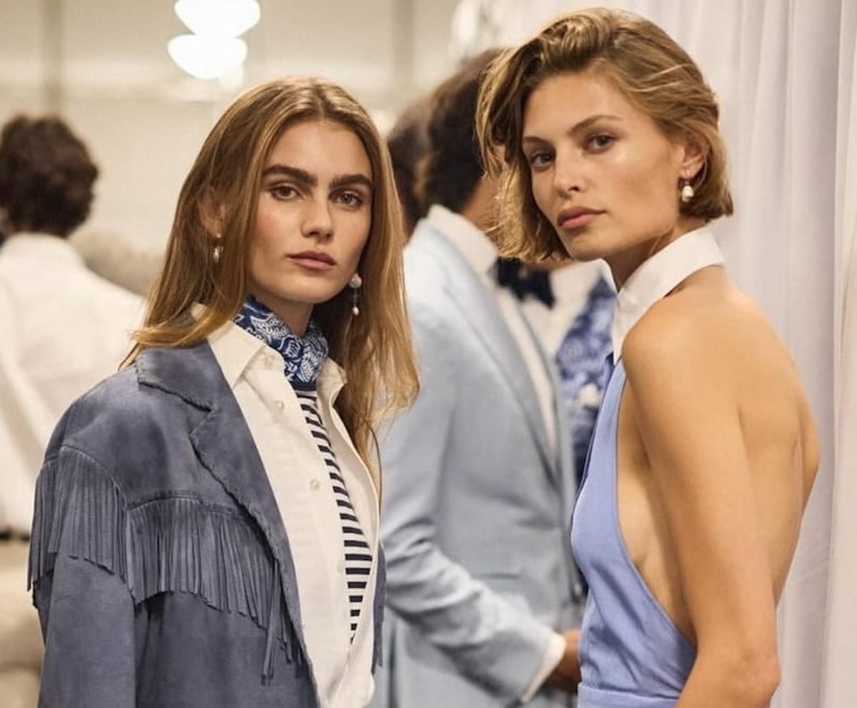 hair & makeup trends από την πασαρέλα Ralph Lauren ss25