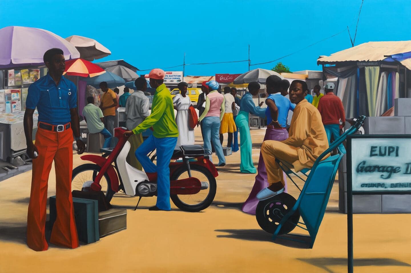 Peter Uka "Transit Point", 2023.