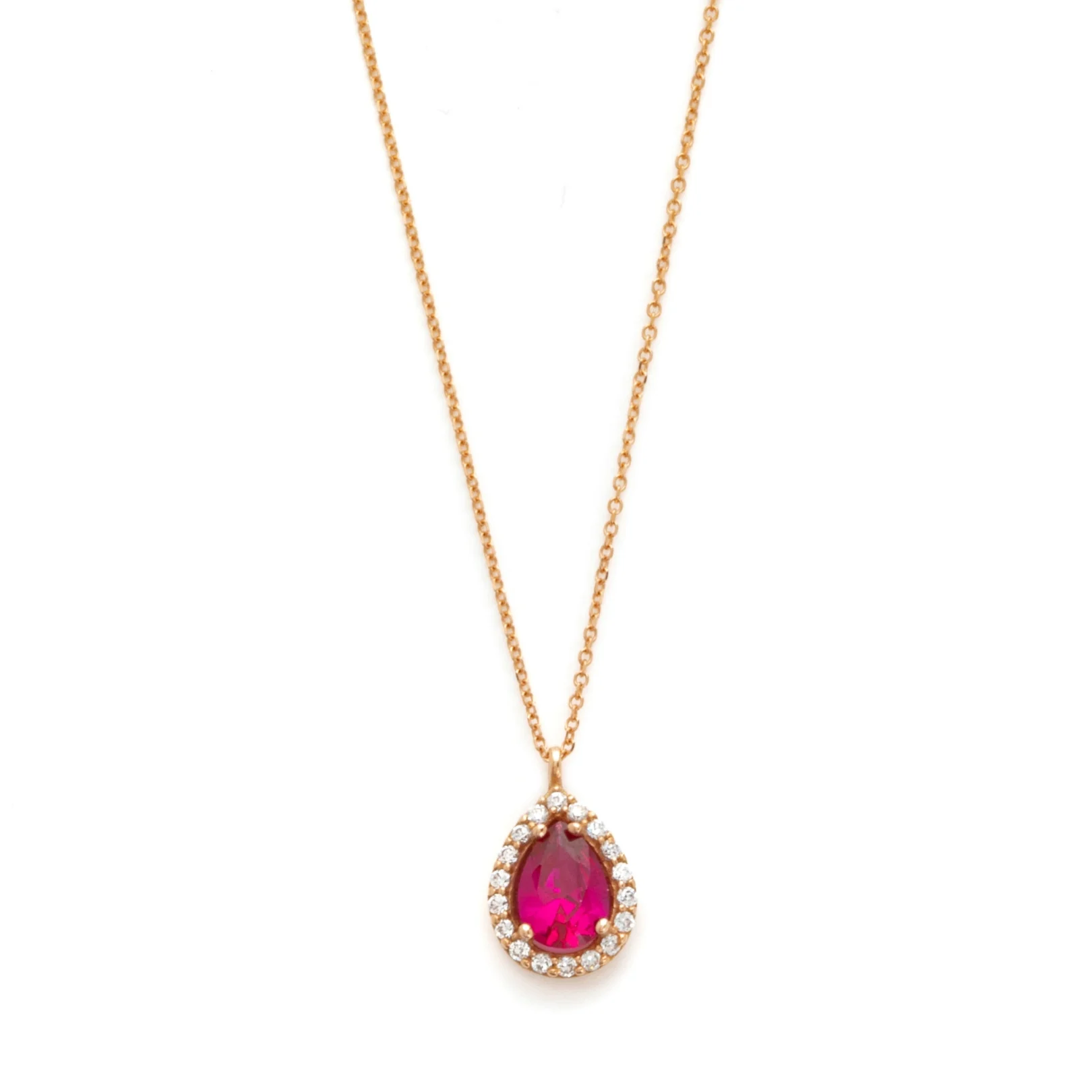 Vildiridis, Μενταγιόν με rose gold ροζέτα και ζιργκόν