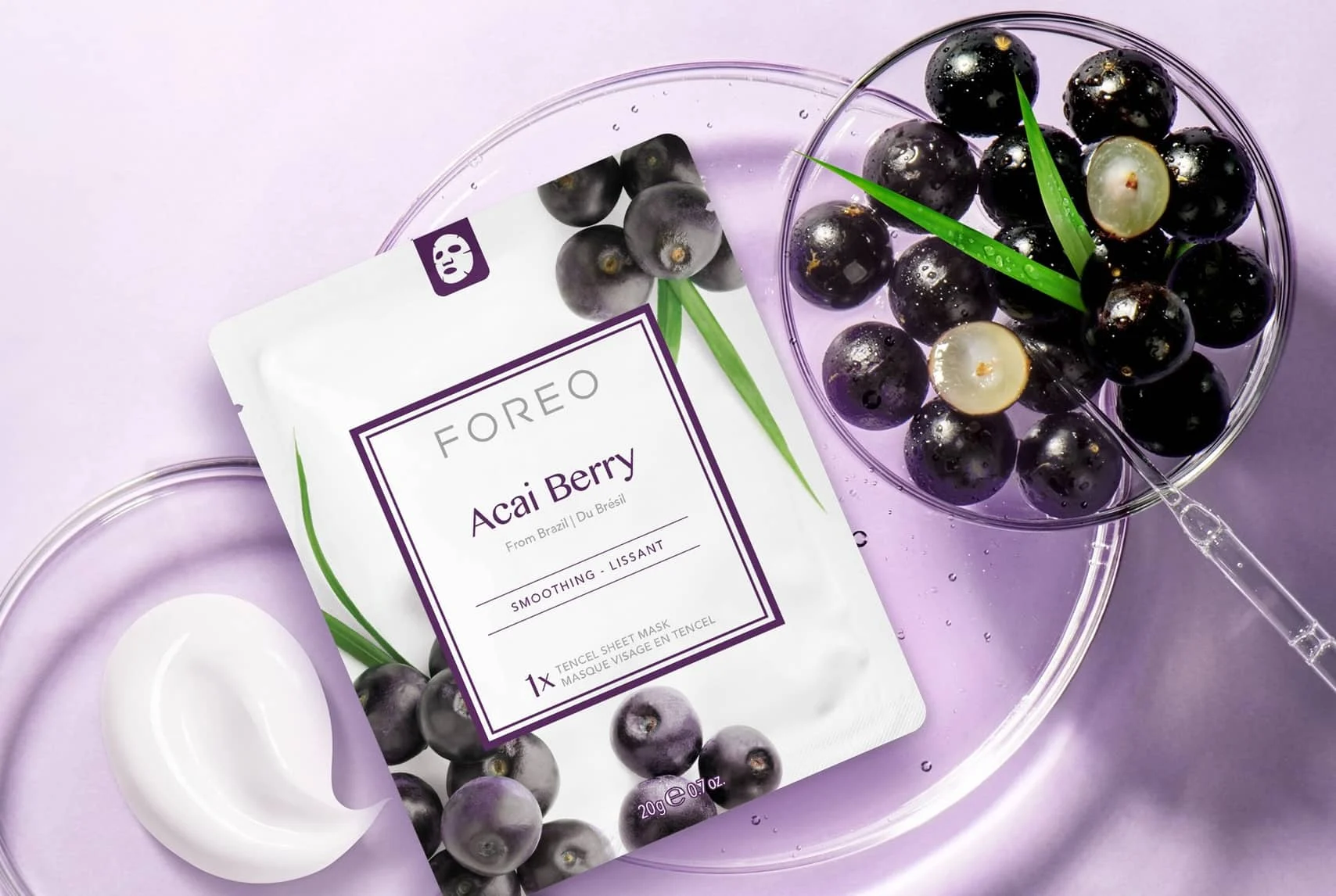 Foreo, Acai Berry Sheet Mask