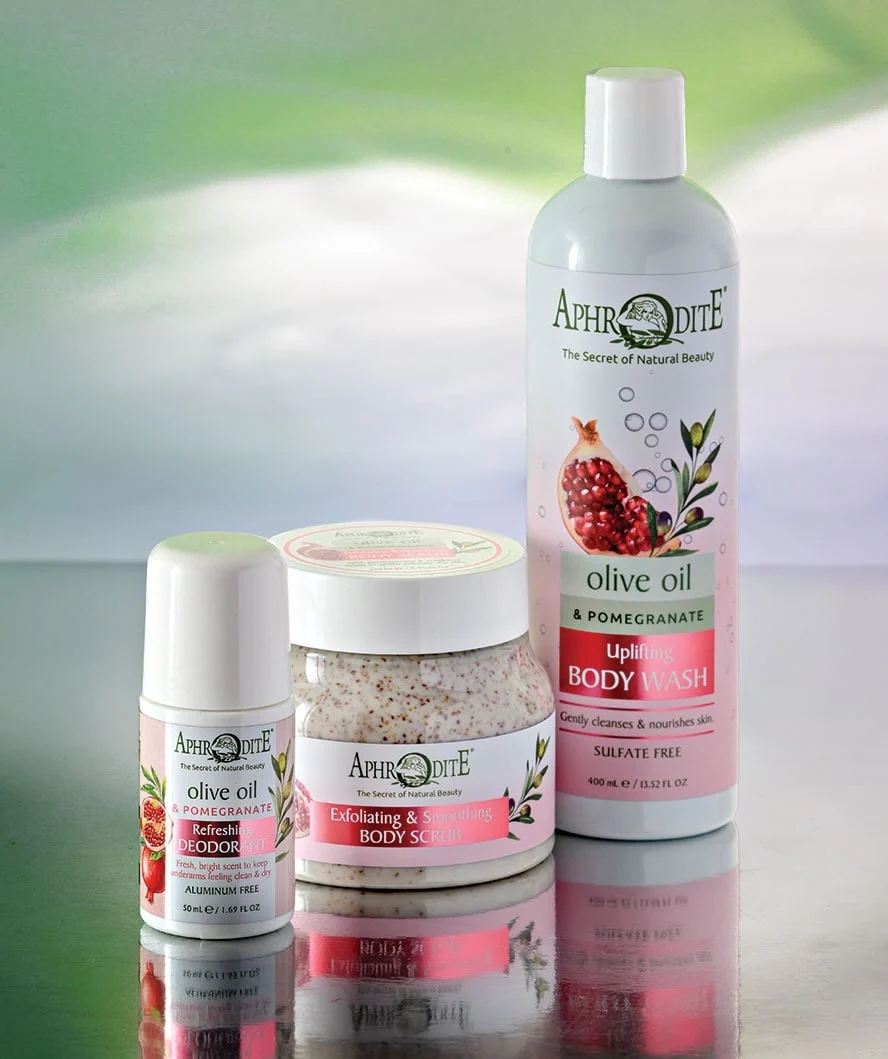 Aphrodite, Olive Oil & Pomegranate Body Care