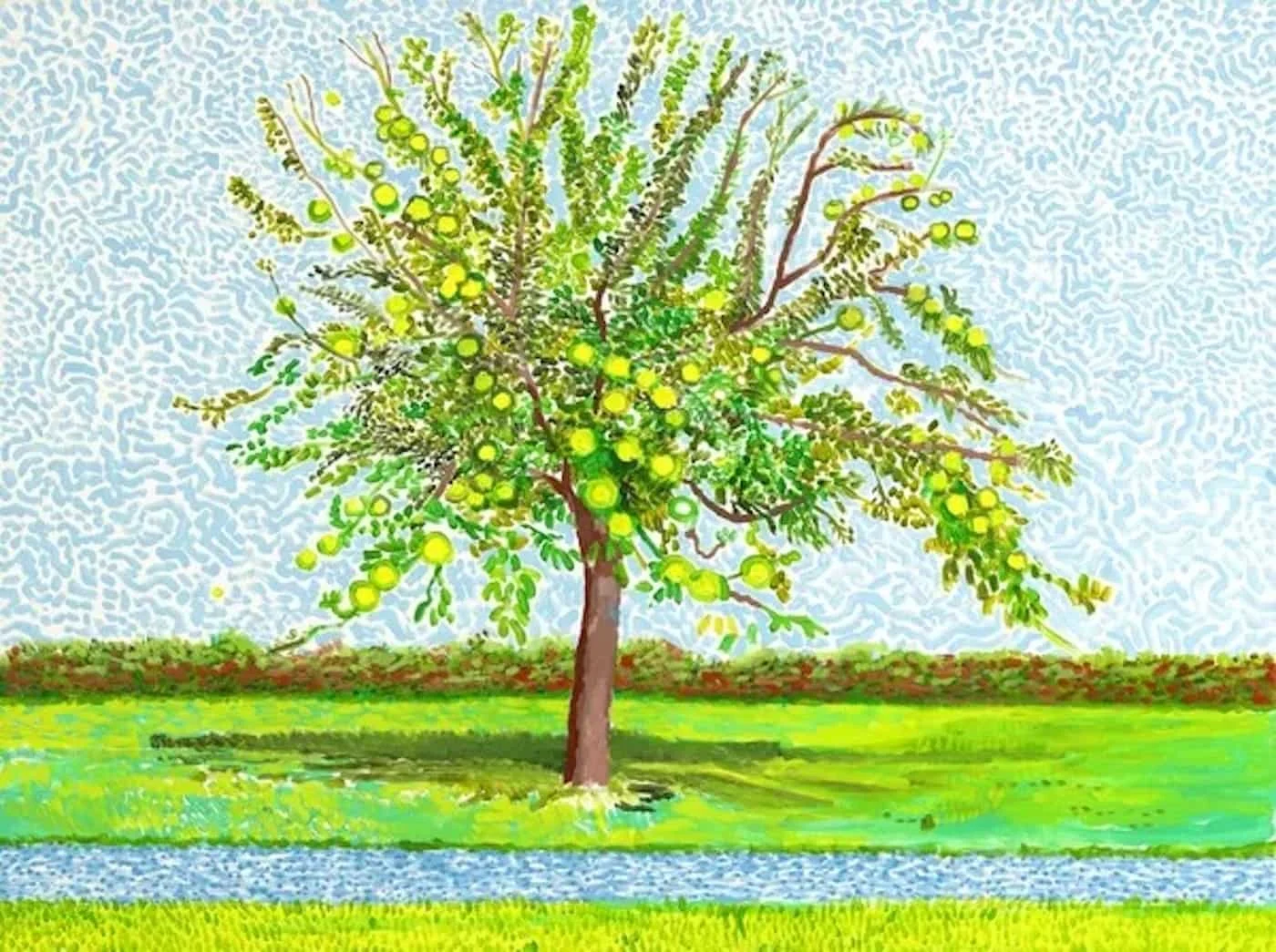 David Hockney, Apple Tree, 2019. Photo: Richard Schmidt