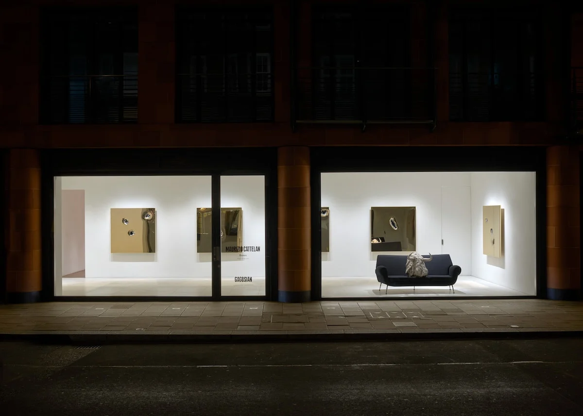 Maurizio Cattelan "Bones", 2025, installation view
