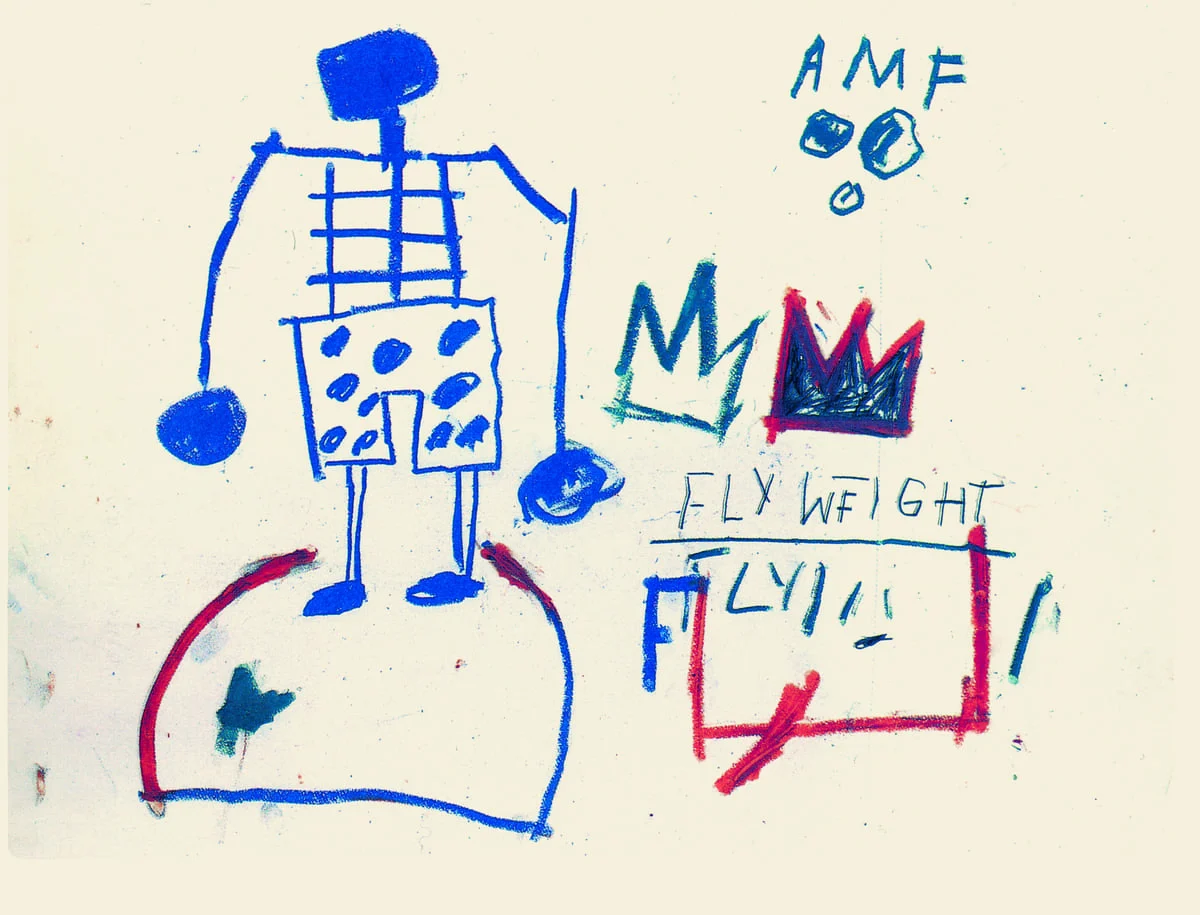 Jean-Michel BASQUIAT
Untitled (Fly Weight), 1981
Oilstick and graphite on paper
56 x 76 cm
© Estate of Jean-Michel Basquiat. Licensed by Artestar, New York.