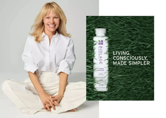 H Pamela Anderson πρωταγωνιστεί στο rebranding της Biolage