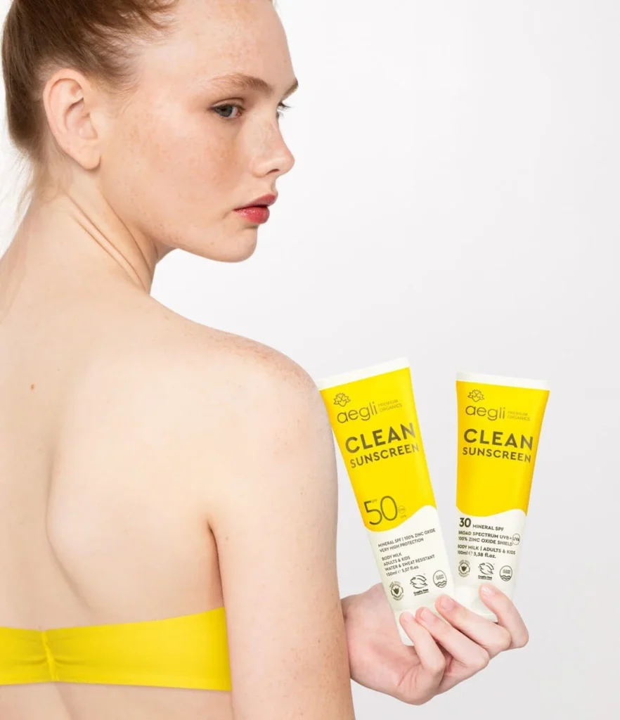 Aegli Clean Sunscreen: Φυσικά ισχυρή αντηλιακή ασπίδα