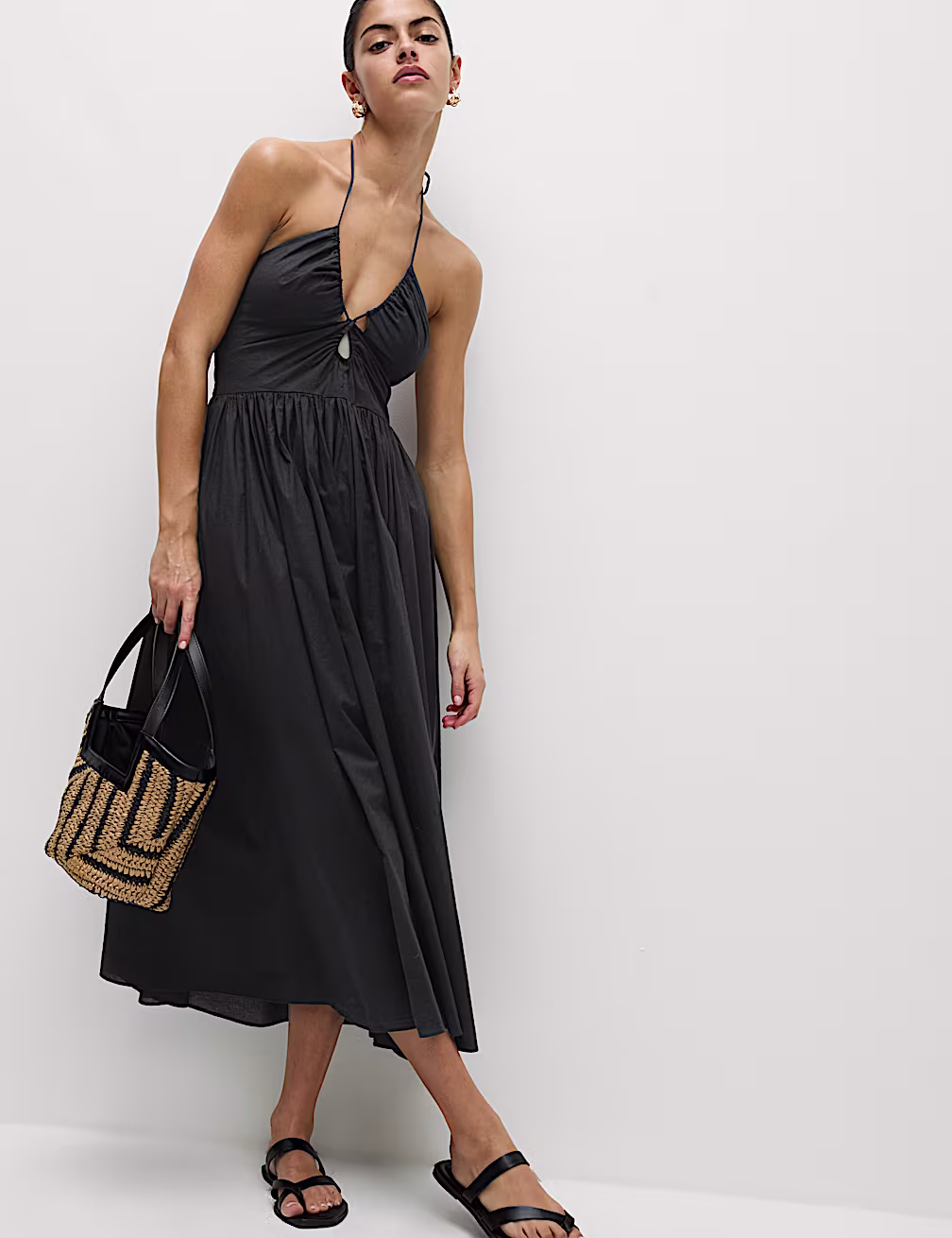 Βαμβακερό εξώπλατο φόρεμα, €39,99 Marks & Spencer 