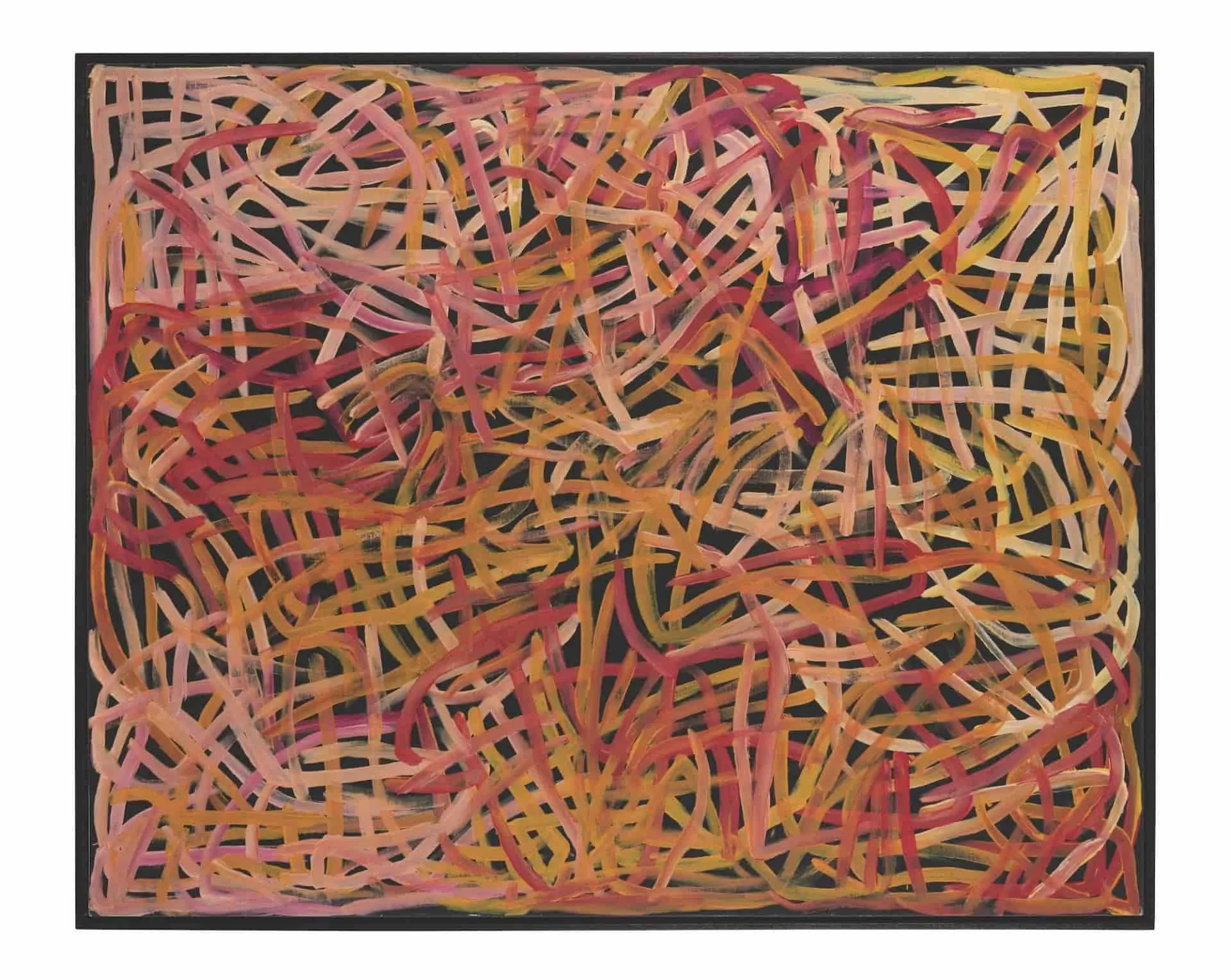 Emily Kam Kngwarray, Awelye II (1995). Emily Kam Kngwarray Copyright Agency 2025 Courtesy D ’Lan Contemporary