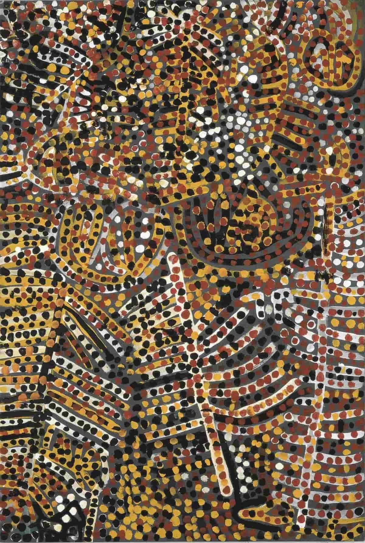 Emily Kam Kngwarray, Emu Woman,1988-1989.