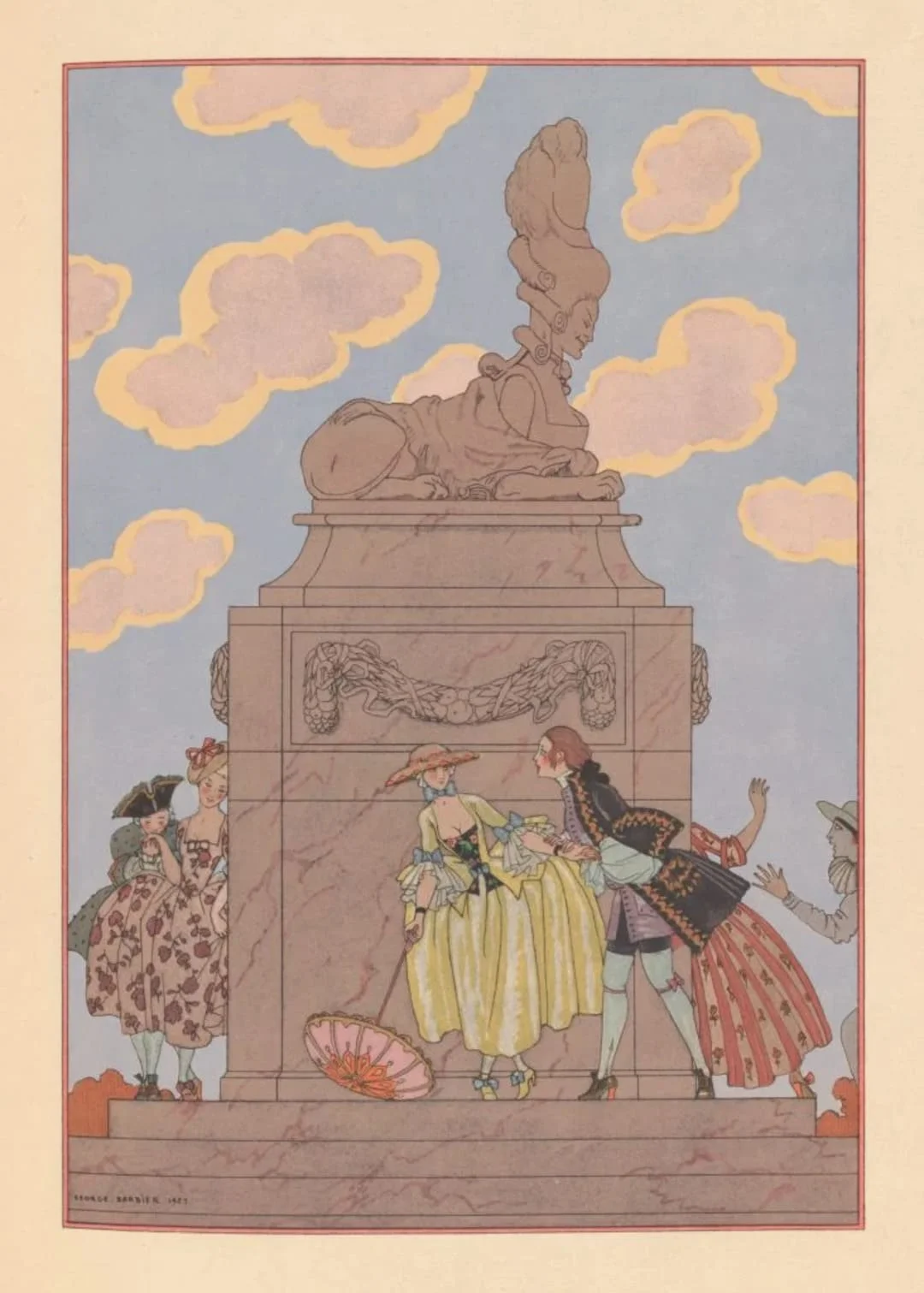 ‘Lettre’, 1921 από τη συλλογή Fêtes Galantes. Photo: © Victoria and Albert Museum, London.